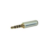 Mufa jack 3.5 mm tata , 4 contacte, metal, gri, Sennheiser