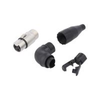 Mufa xlr mama in unghi Amphenol AC3FR
