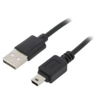 Cablu de date USB-USB mini trapez 1M-1.5M , USB-A tata, USB-B mini tata