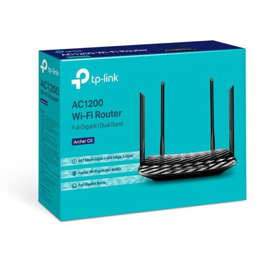 Router wireless TP-Link Archer C6 , 4 porturi, Gigabit