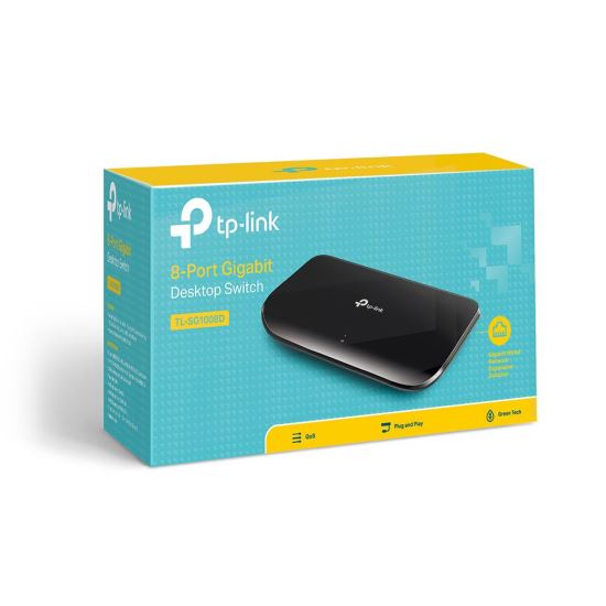 Switch 8 porturi Gigabit TP-Link TL-SG1008D , 10/100/1000Mbps