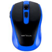 Mouse optic USB Serioux SRXM-PST600W-BL albastru