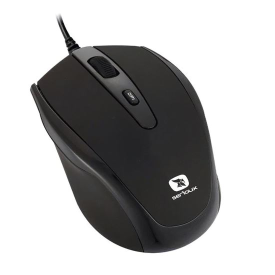 Mouse USB Serioux Pastel PMO3300-BK negru