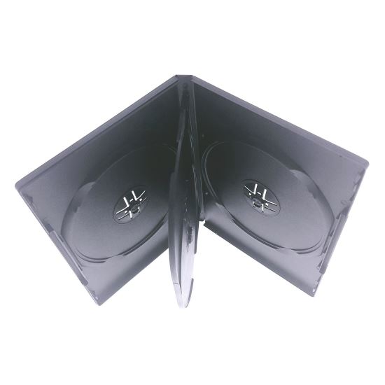 Carcasa 4xDVD 14 mm neagra