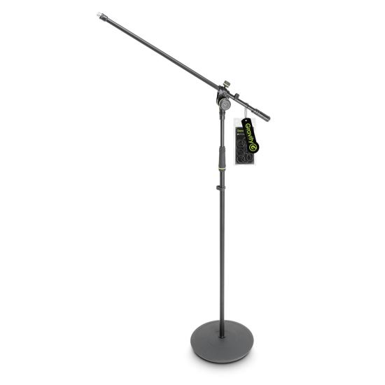 Stativ de microfon Gravity MS 2321 B , cu baza rotunda si boom ajustabil in 2 puncte