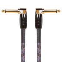 Cablu instrument 1M Boss BIC-3AA , jack 6.3 tata mono in unghi, jack 6.3 tata mono in unghi, aurit 24K