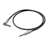 Cablu instrument 5M Proel BULK120LU5 , jack 6.3 tata mono, jack 6.3 tata mono in unghi