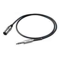 Cablu audio balansat 5M Proel BULK230LU5 , XLR tata 3P, jack 6.3 tata stereo