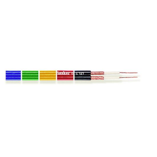 Cablu ecranat plat Tasker C121 , negru, 2x0.25, OFC, divizibil