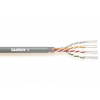 Cablu date ecranat Tasker C185 , gri, 4x2x0.22, OFC