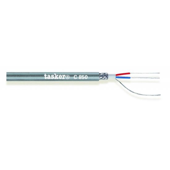 Cablu DMX digital audio Tasker C850 , gri, 1x2x0.22, OFC, 110 Ohm