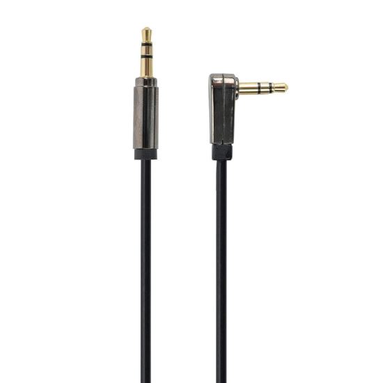 Cablu audio 1.8M Gembird CCAP-444L-6 , jack 3.5 tata stereo in unghi, jack 3.5 tata stereo
