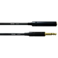 Cablu audio balansat 3M Cordial CFM 3 VK , jack 6.3 tata stereo, jack 6.3 mama stereo, aurite, Rean