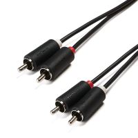 Cablu audio 1.5M Serioux SRXC-AV1.5M01 , 2xRCA-2xRCA tata, negru