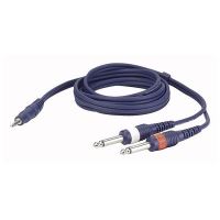 Cablu audio Y 1.5M Dap Audio FL31 150 , jack 3.5 tata stereo, 2xJack 6.3 tata mono
