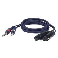 Cablu audio paralel 1.5M Dap Audio FL43 150 , 2xXLR mama 3p, 2xJack 6.3 tata mono