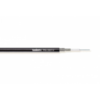 Cablu coaxial video Tasker RG223U , negru, 1x0.63 (50 Ohm), OFC, argintat