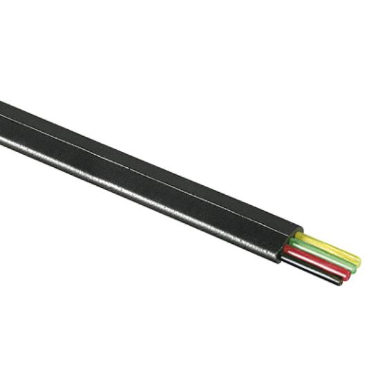 Cablu telefon plat 4 fire Well , negru