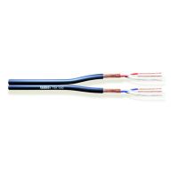 Cablu microfon balansat plat Tasker TSK1042 , albastru inchis, 2x2x0.22, OFC, ignifug, divizibil