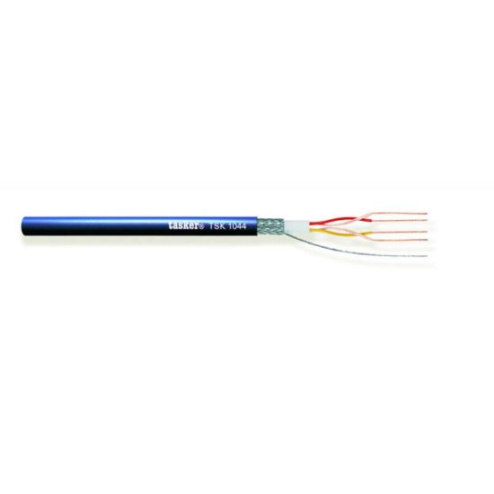 Cablu 4 poli microfon balansat Tasker TSK1044 , albastru inchis, 2x2x0.22, OFC, ignifug