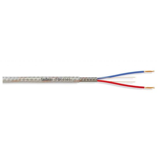 Cablu audio mini unipolar ecranat Tasker TSK1144 , transparent, 2x0.05, OFC