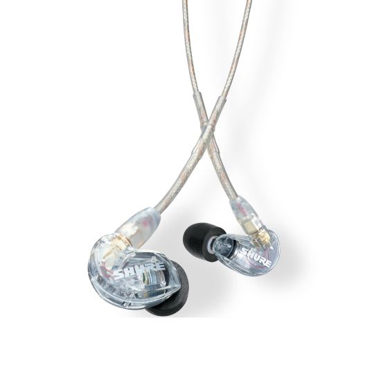 Casti in-ear Shure SE215-CL , monitorizare audio, transparente