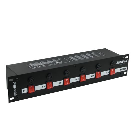 Switch lumini 6 canale Eurolite Board 6-S cu protectie