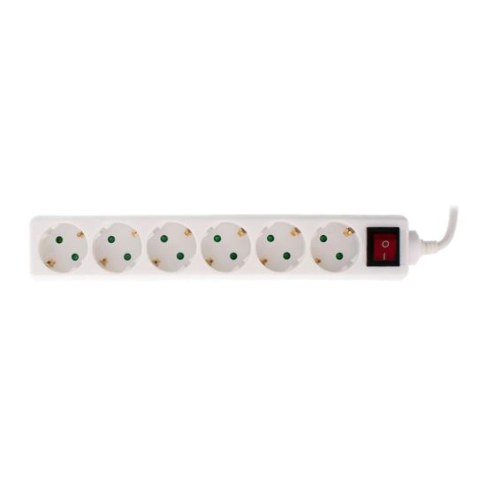 Prelungitor 6 cai cu intrerupator 3x1 mmp EXTS-PWS