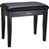 Scaun bancheta pian Roland RPB-100 BK , nereglabil, negru mat, sezut negru, piele sintetica
