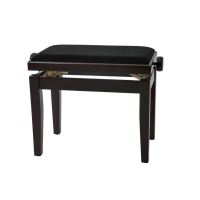 Scaun bancheta pian Gewa Deluxe 130.040 , palisandru mat, sezut negru, velur