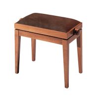 Scaun bancheta pian Discacciati Pro 105R , cires mat, sezut maro, catifea