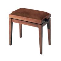 Scaun bancheta pian Discacciati Pro 105R , palisandru mat, sezut maro, catifea moale