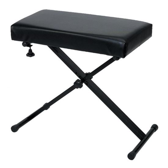 Scaun sintetizator Gewa KB-40B , negru, pliabil, piele sintetica