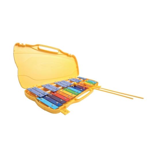 Xilofon 2 randuri Gewa 847.002 , 25 placute sunet, colorat