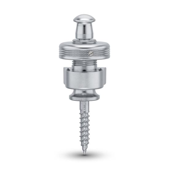 Buton curea chitara Schaller 14010301 , satin chrome, cu blocare