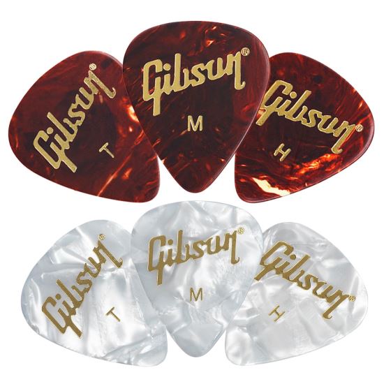 Pana chitara Gibson Tortoise, White Pearl , diferite marimi