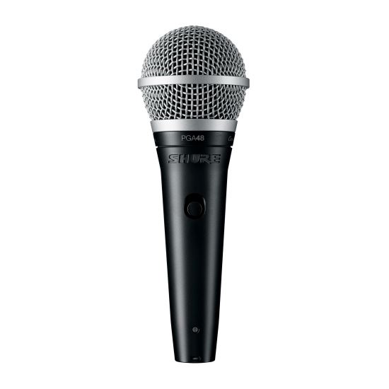 Microfon vocal Shure PGA48-XLR-E , dinamic, cardioid, cablu XLR-XLR