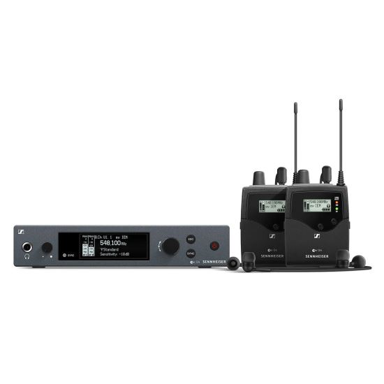 Sistem fara fir dual monitorizare audio Sennheiser EW IEM G4-TWIN , 2 casti IE 4
