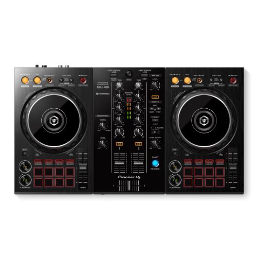 Controller Pioneer DJ DDJ-400 , 2 canale, rekordbox, negru