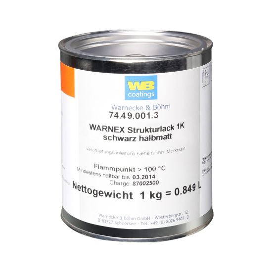 Vopsea Warnex Adam Hall 0131 , 1 kg, neagra