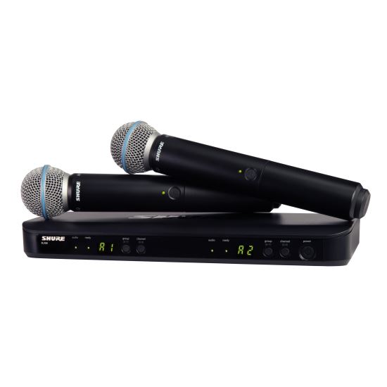 Sistem fara fir cu 2 microfoane de mana Shure BLX288E/B58 , Beta 58A