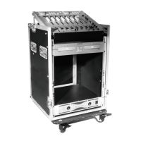 Case rack combo Pro Roadinger 12U , plywood, adancime 48 cm, cu roti