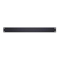 Panou rack Adam Hall 87221 STL 1U , inchis, din otel, negru