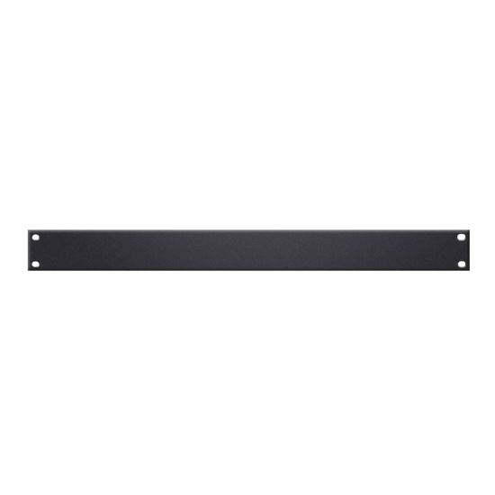 Panou rack Adam Hall 87221 STL 1U , inchis, din otel, negru