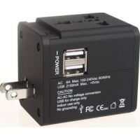 Adaptor universal priza AC UK US EU 2xUSB 2.5A