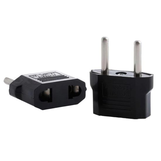 Adaptor priza SUA/USA negru/alb