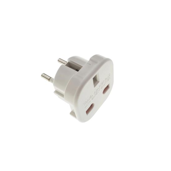 Adaptor priza UK alb/negru