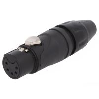 Mufa XLR 5 pini mama Amphenol AX5FB