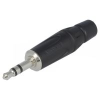 Mufa jack 3.5 stereo negru Amphenol KS3PB