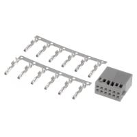 Kit mufa Quadlock alba 12 pini (carcasa+pini)
